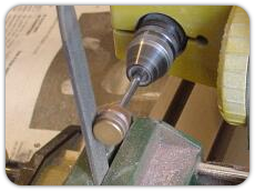file-turining the piston rings