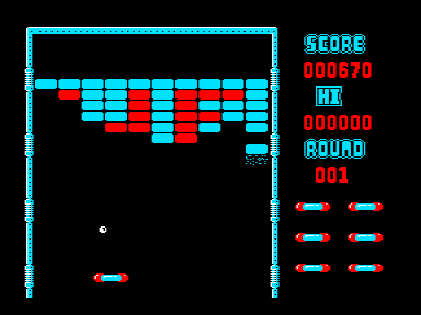 Скриншот: Arkanoid