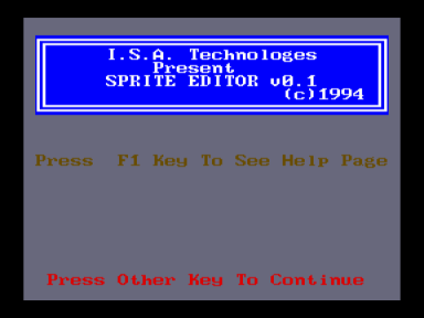 Скриншот: Sprite editor v0.1